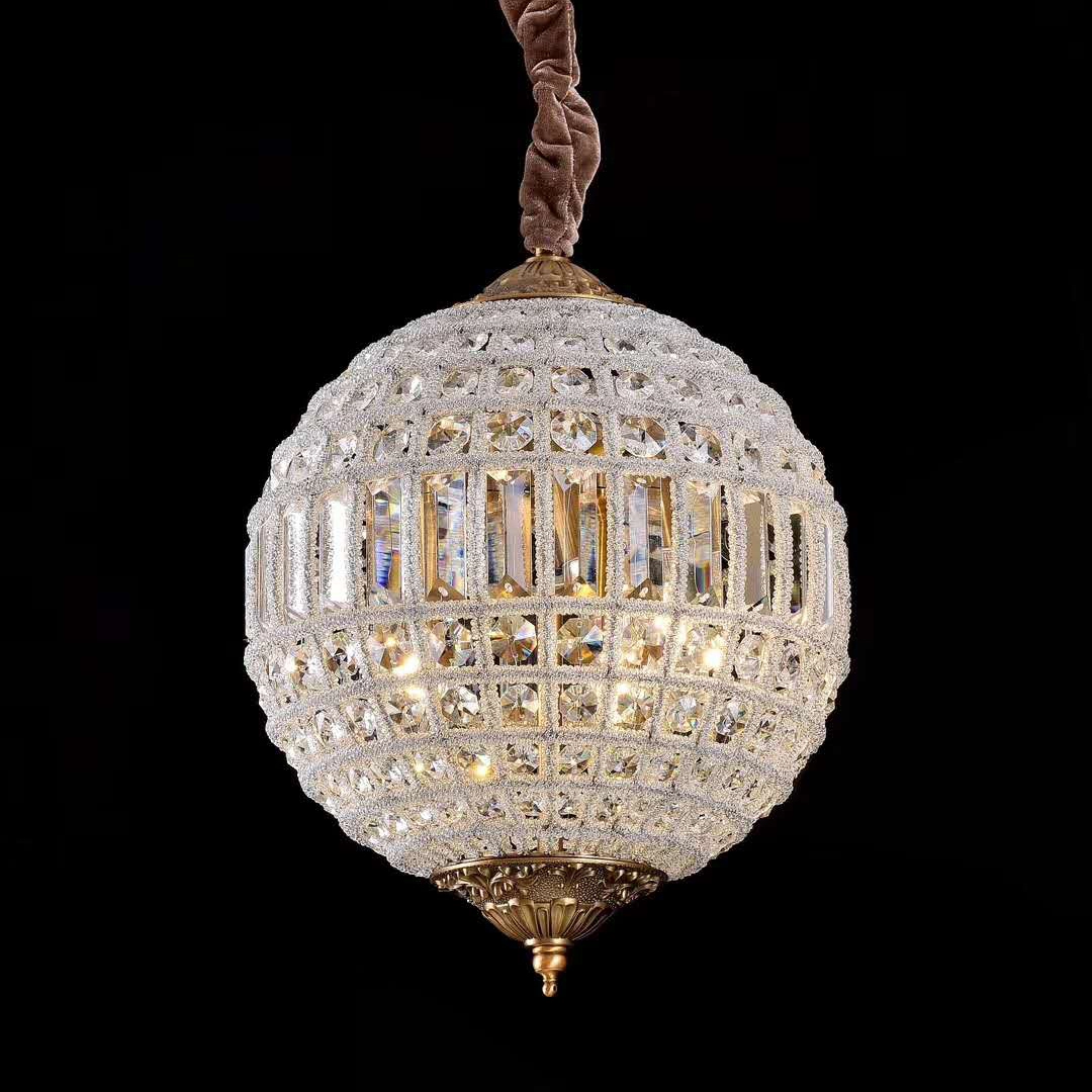 45cm Gold empire crystal ball chandelier