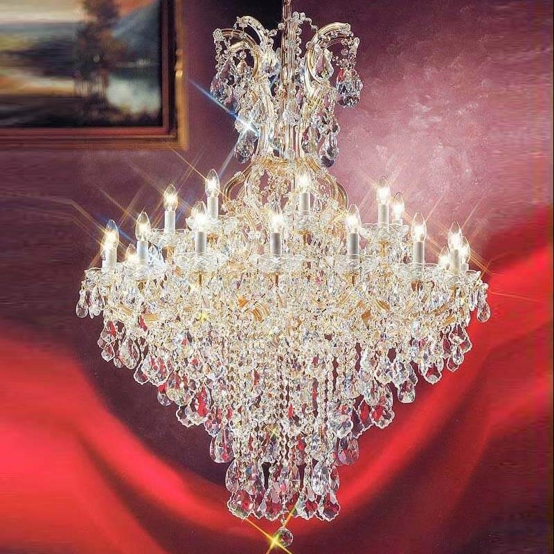 25 lights maria theresa crystal chandelier for luxury villa