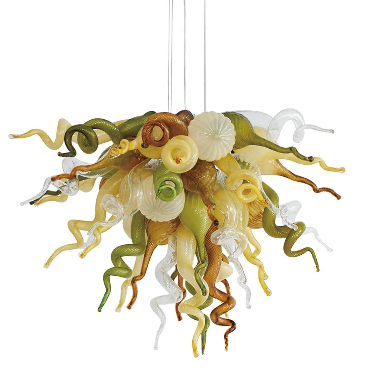 Grass green chihuly chandelier