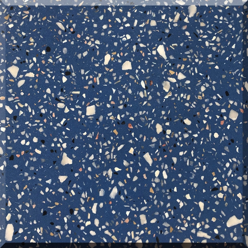 Blue Terrazzo Tile WT-B502 Terrazzo Flooring Terrazzo Countertop