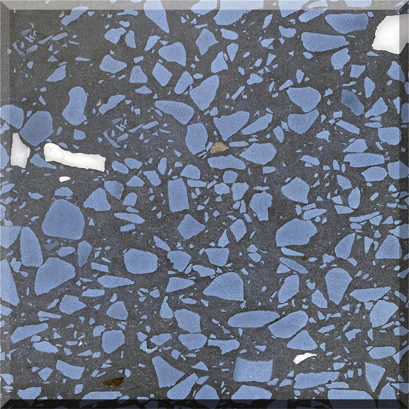 Blue Terrazzo Tile WT-B504 Terrazzo Flooring Terrazzo Countertop