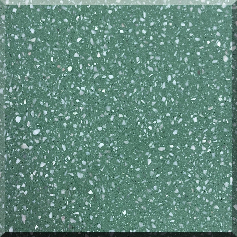 Green Terrazzo Tile WT-G404 Terrazzo Flooring Terrazzo Countertop