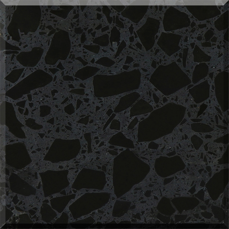 Black Terrazzo Tile WT-B206 Terrazzo Flooring Terrazzo Countertop