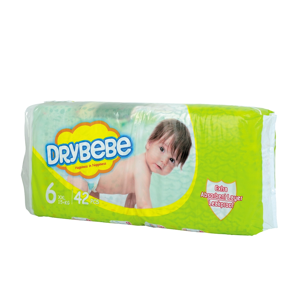 Drybebe Disposable Diapers for Babies Size 6