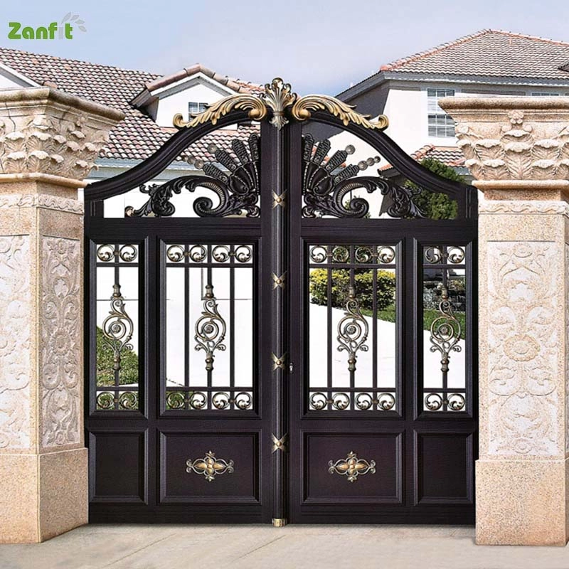 Custom Metal Courtyard Entry Doors and Gates