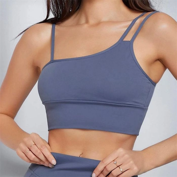 Gym Recyclable Fabric Solid Yoga Bra