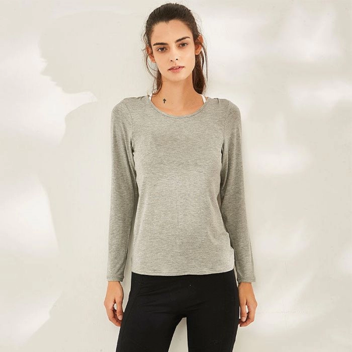 Wholesale Solid Long Sleeve T shirts