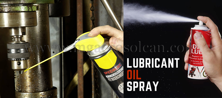 lubricant oil spray can