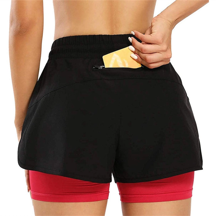 Custom High Waisted Athletic Shorts with Liner