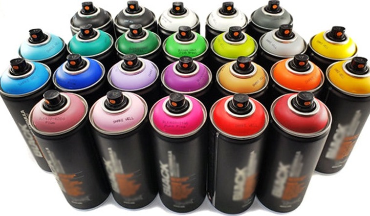 Color indicator for spray paint