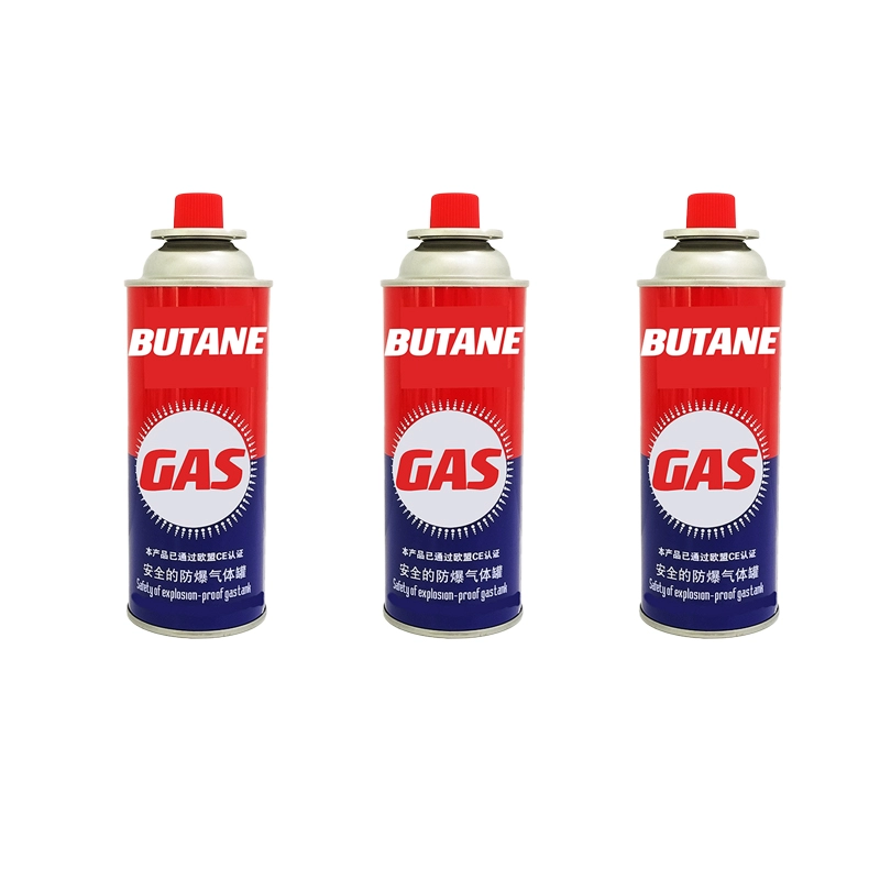 Butane Gas Can Empty Straight Wall Type with CMYK Printing