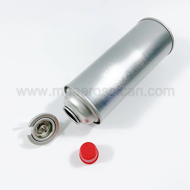 Straight-wall Tinplate Empty Butane Gas Can and Gas Valve