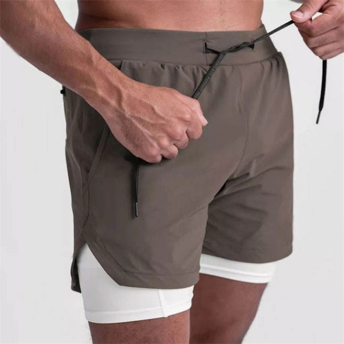 Workout Running Shorts With Phone Pocket