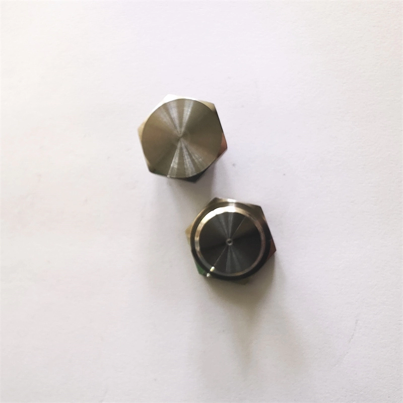 304 stainless steel solid explosion-proof waterproof and dust-proof plug external thread hexagon nut CNC machining parts