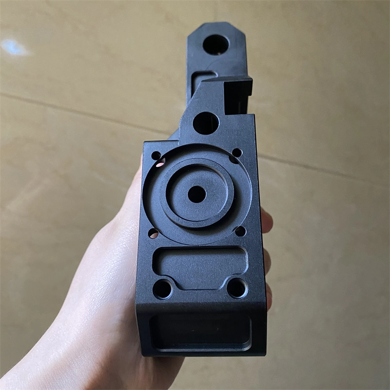 High-precision AI Powered Camera Assistant metal accessory CNC machining parts 6061 Aluminium with Black anodizing