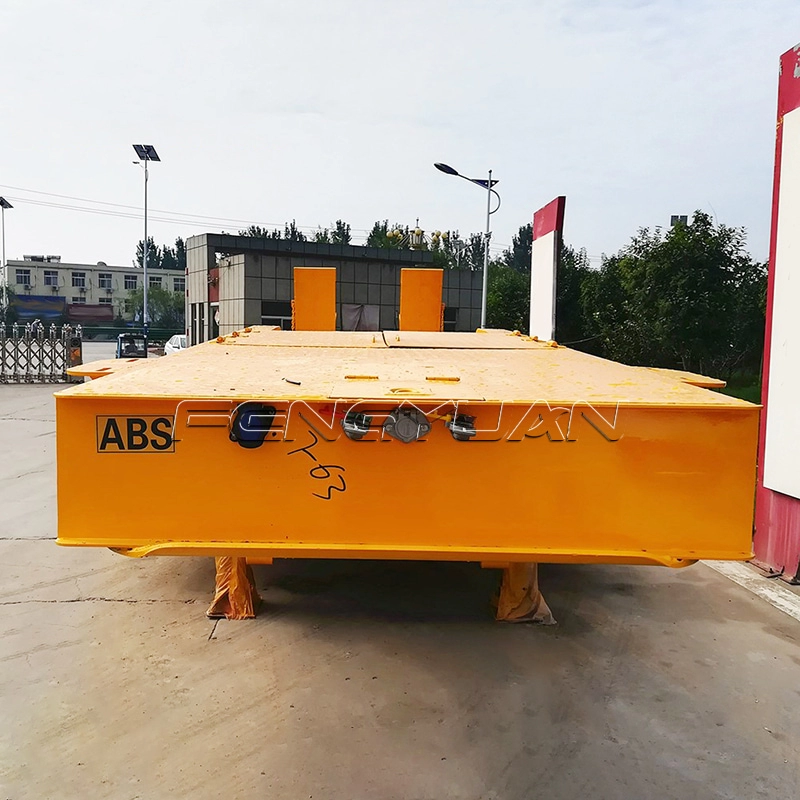 Excavator Carrier 4 Axles Lowbed Semi Trailer with ABS Control System