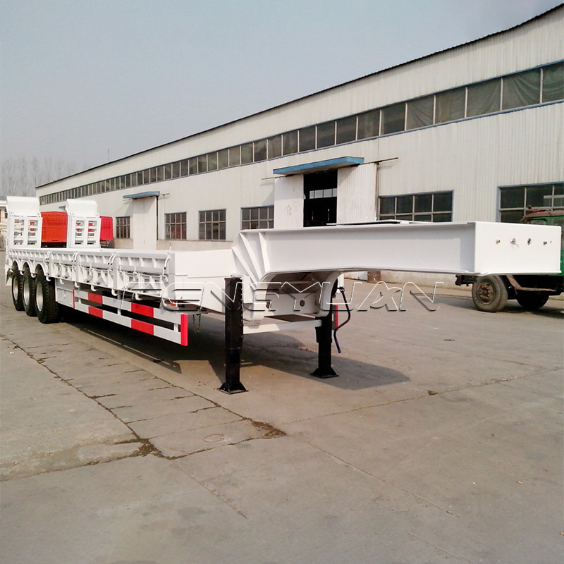Lowbed Semi Trailer For Construction Equipment Loading