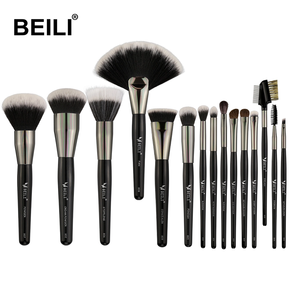 BEILI make up brushes set 15 professional makeup tools