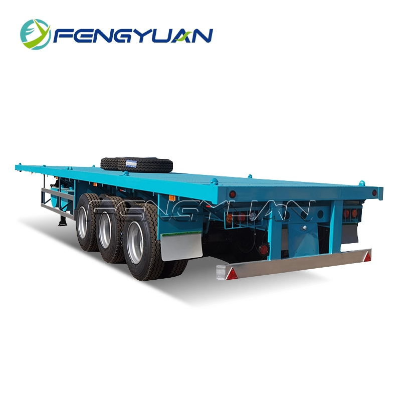 40 Feet Container shipping Transport 3 axle Flatbed Semi Trailer price