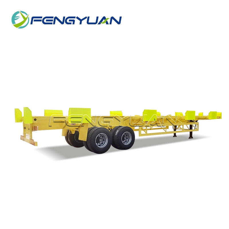 Yard Terminal 20ft 40ft Container Chassis Skeleton semi Trailer