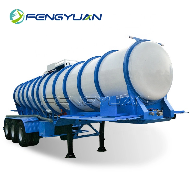 3 Axles Acid Tanker Semi Trailer With High Quality