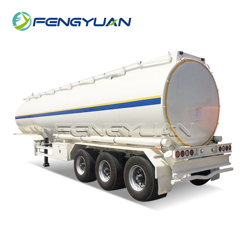 3 Axles Oil Tanker Semi Trailer With Mechanical Suspension
