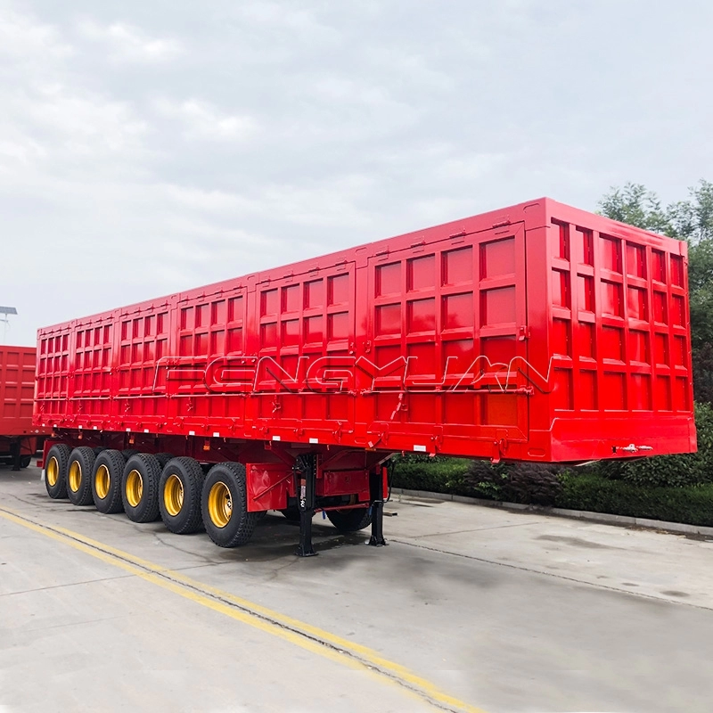 100 ton 45 cbm rear tipping dumper semi trailer for transport Mineral