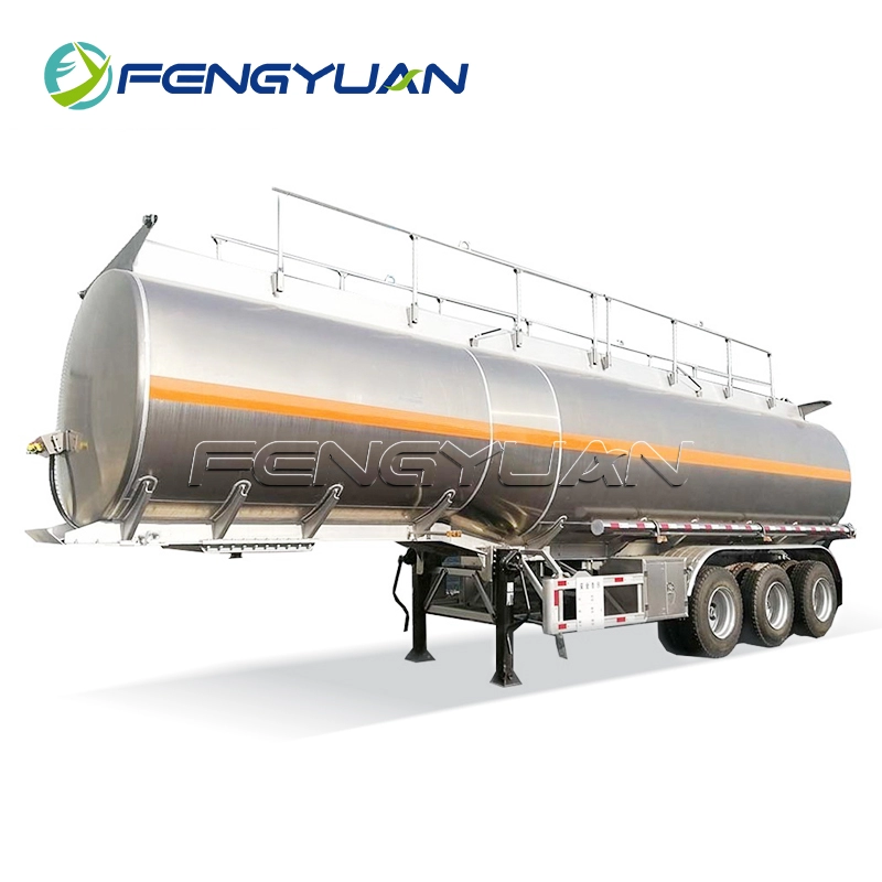 Fuel Oil Tanker Semi Trailer With Mechanical Suspension