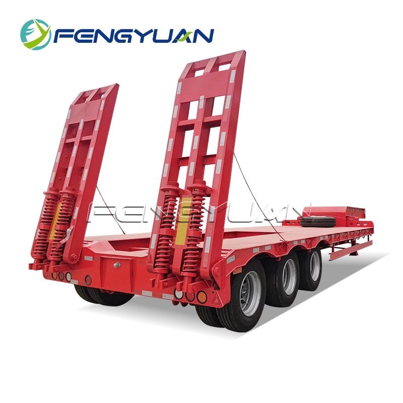 High Quality 3 Axles Lowbed Semi Trailer For Africa Market