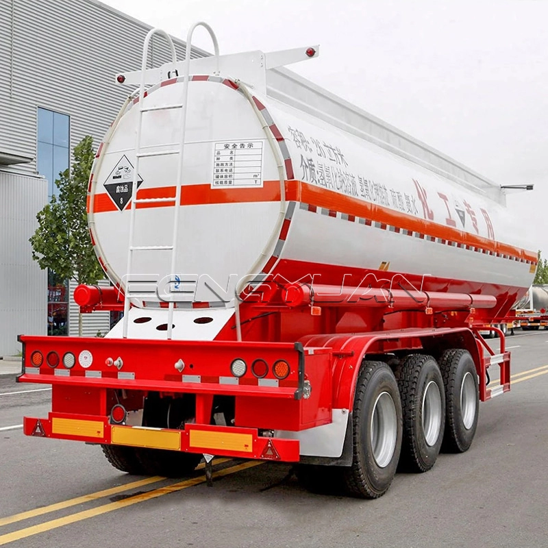 3 Axle Chemical Tanker Semi Trailer For Africa Market