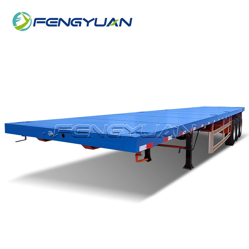 3 Axle 40 Feet Container Transport Flatbed Semi Trailer for Africa