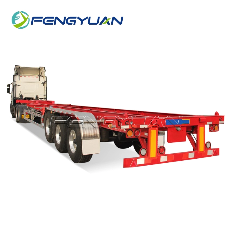 3 axle container chassis transport  skeleton Semi Trailer
