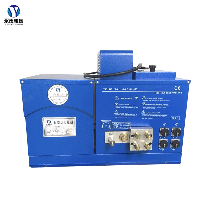 YT-M10P2 10kgs automatic pur hot melt glue applicator dispenser laminating machine