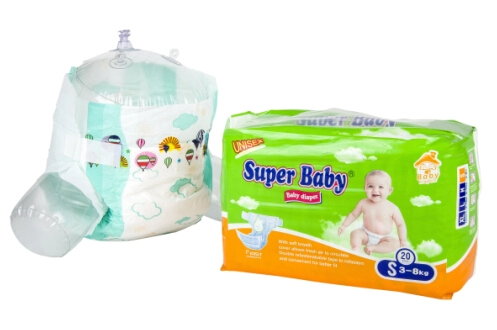 Best Selling PE Back Film Wood Pulp Materials Baby Diapers