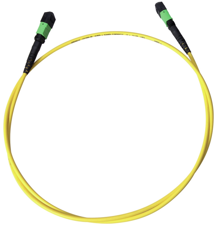 8 Fiber MPO(Male)-MPO(Male) 9/125um Single-mode Fiber Optic Cable