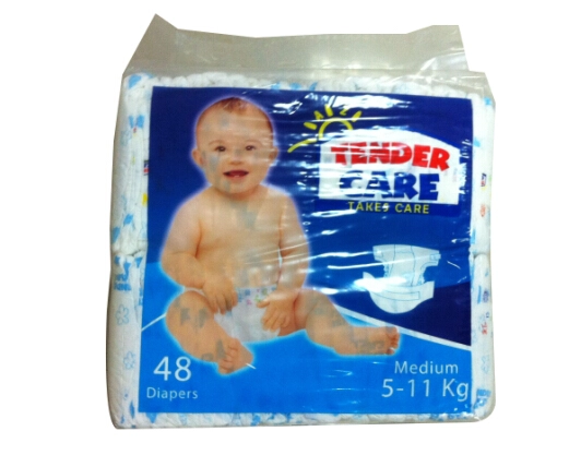 Colored Backsheet Imported Pulp Baby Diapers for Sales