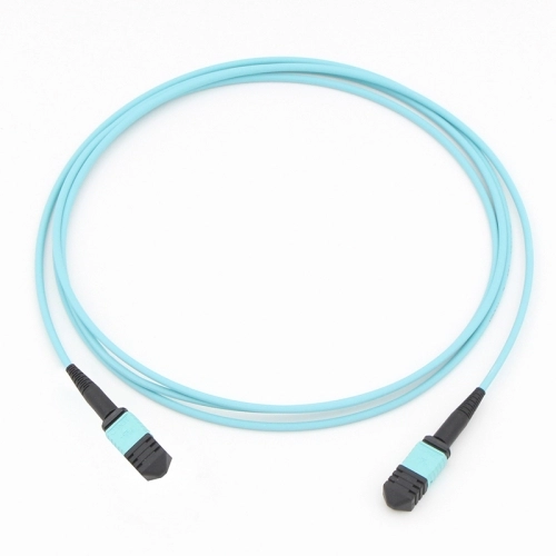 12 Fiber MPO(Female)-MPO(Female) OM3 50/125 Multi-mode Fiber Optic Cable