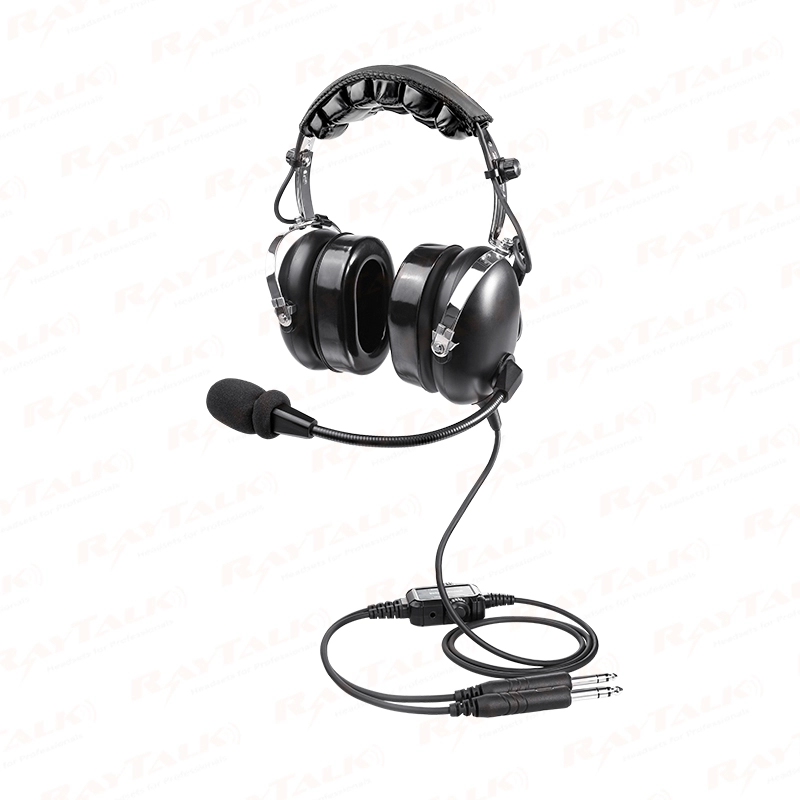 PH-100A dual plug general noise cancelling aviation headset for pilots