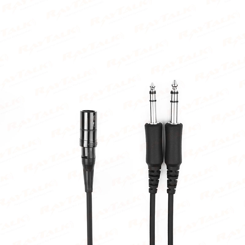 CB-06 Bo se A20 6 pin LOME headset to GA dual plug Cable Adapter