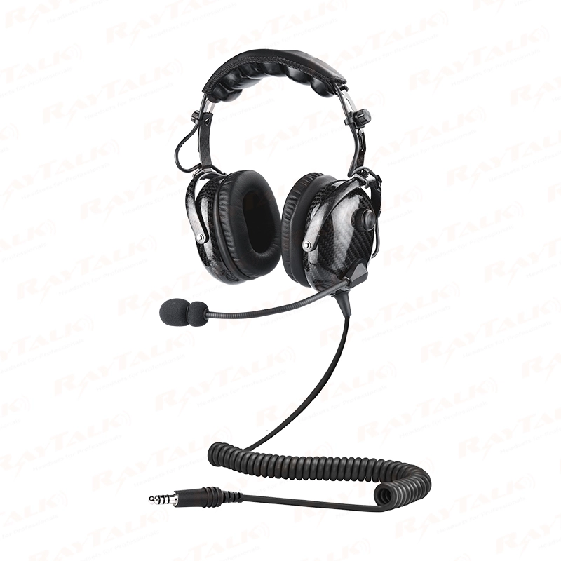 PH-400AH Helicopter military Aviation Pilot Headset with noise cancelling mic