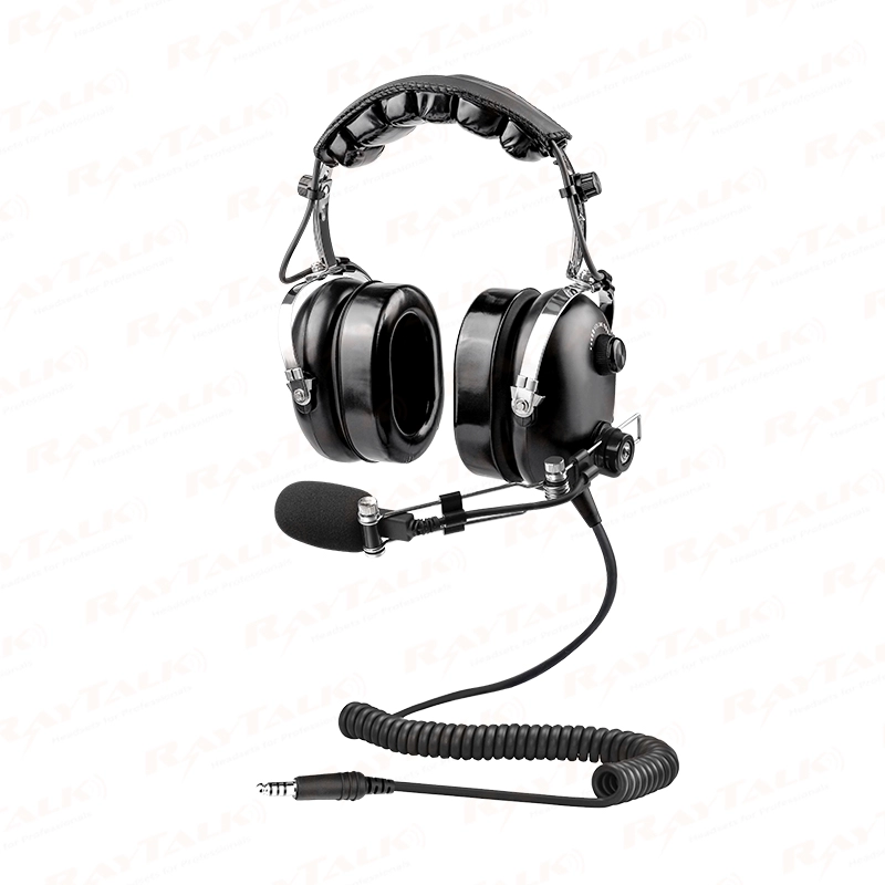 PH-100H PNR passive noise reduction pilot headset headphones with U-174/U plug