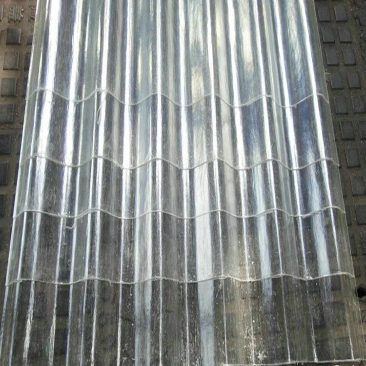 Roman style transparent corrugated PC roof tile