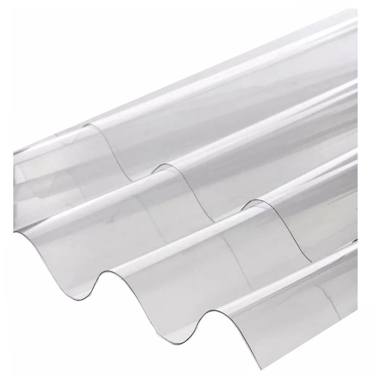 PC PVC FRP transparent corrugated roof tiles for greenhous