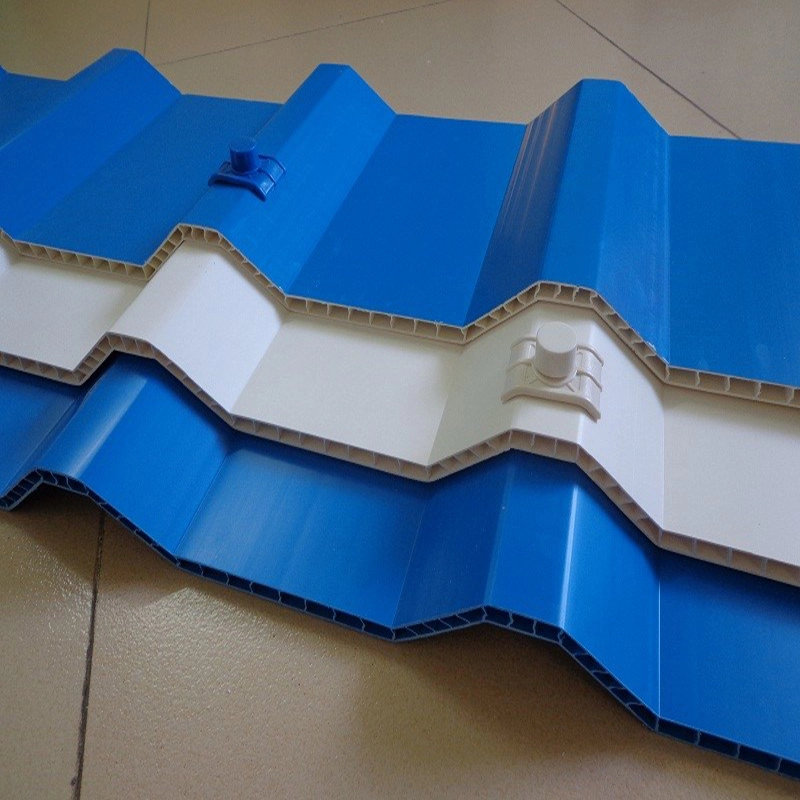 UV coated corrugated PVC twinwall panel roof