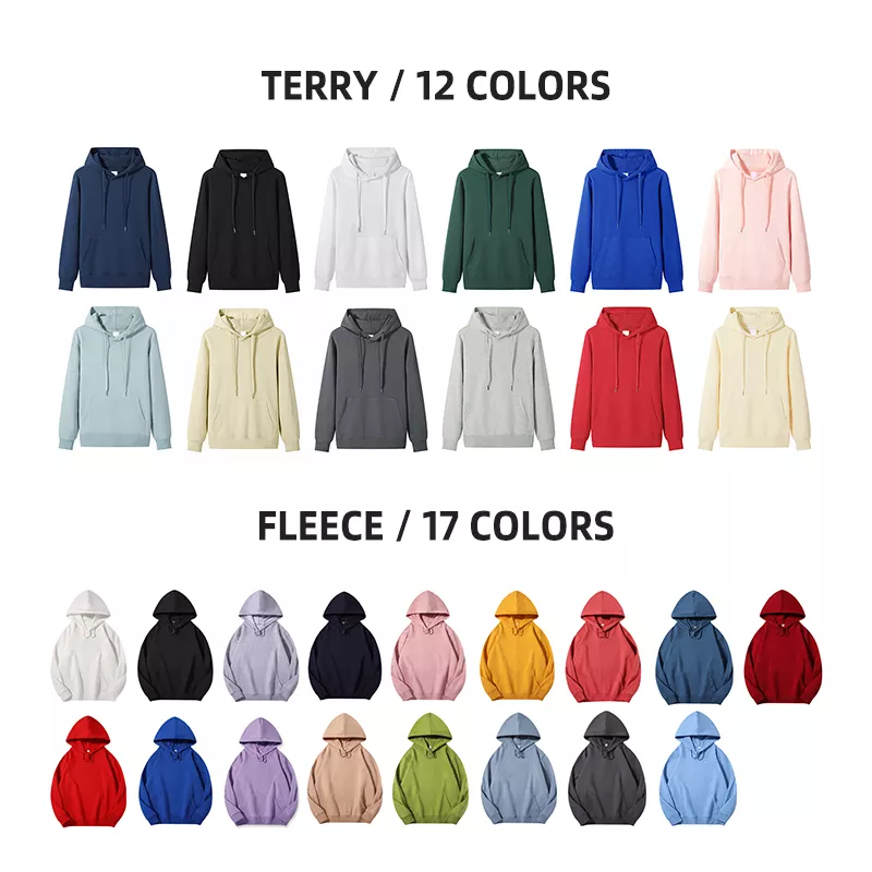 HIC hoodies custom logo,Wholesale 100% Combed Cotton 300G Pullover Blank Custom LOGO Unisex plus size men's hoodies