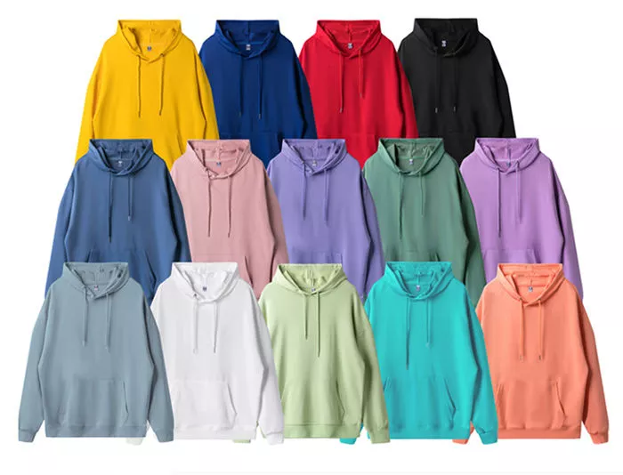 Bulk 260G Cotton Hoodie Oversize Blank Sweatshirts Fashionable Comfy Unisex Custom Logo Men'S Hoodies