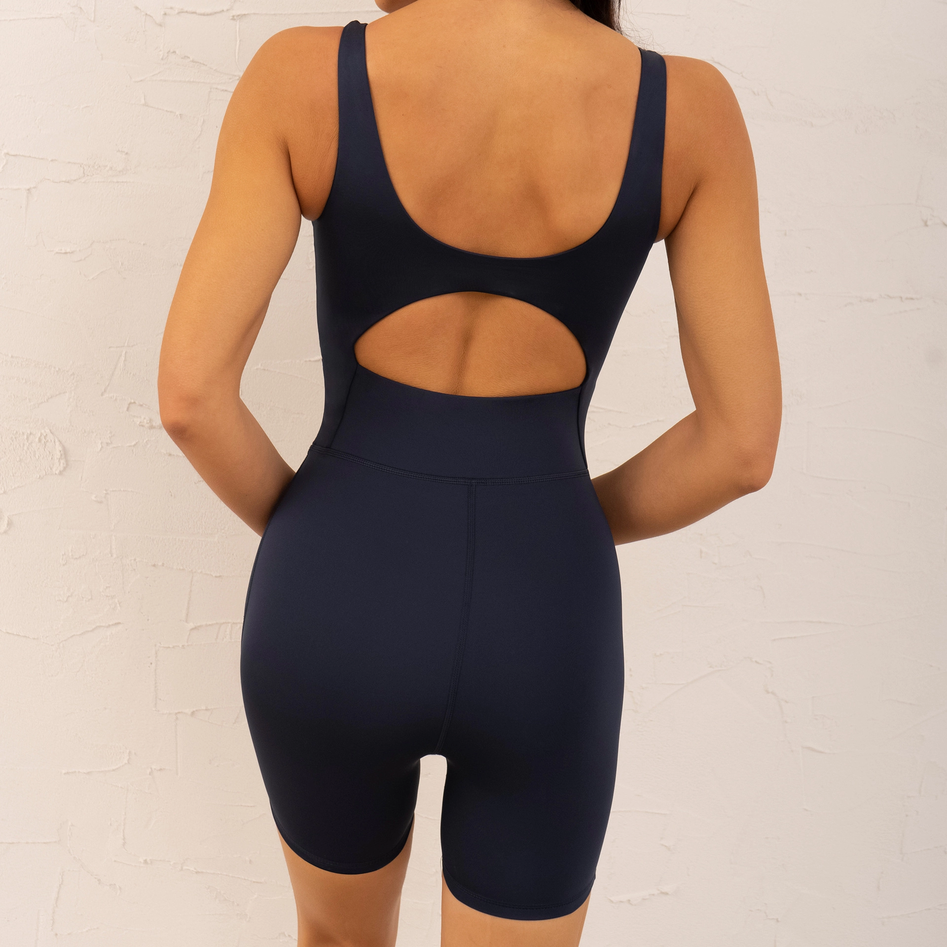 View larger image  Share High Elastic Custom Logo Sexy Hollow Out Gym Workout Fitness One Piece Yoga Jumpsuit For Women 2023