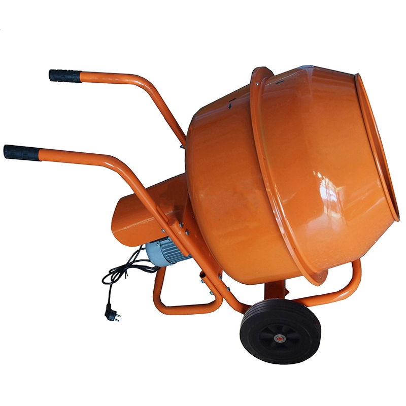 140L Portable Wheel Barrow Type Concrete Mixer With Stands
