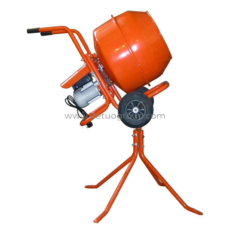 120L Portable Wheel Barrow Type Concrete Mixer With Stands