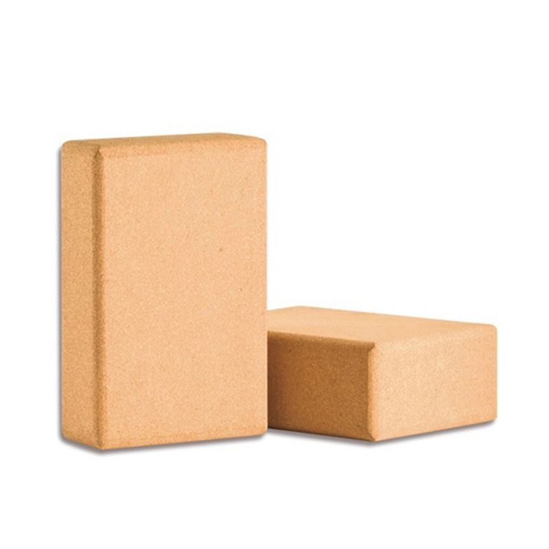 Natural Cork Yoga Blocks 4 x 6 x 9 Inch High Density Practice Tool Natural Non-Slip Brick Wholesale